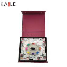 Mexican Train Colorful Dots Double with PVC Box